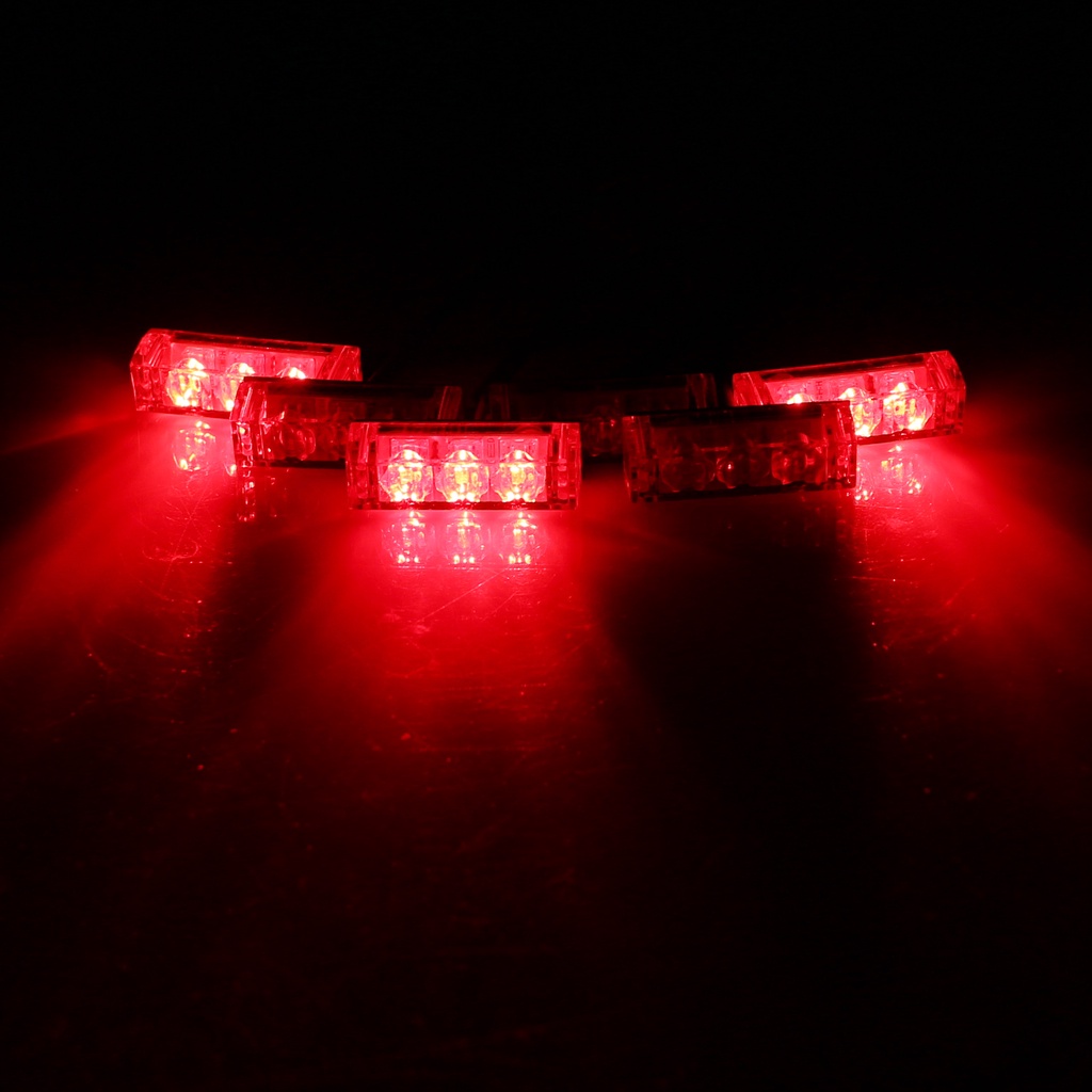 Đèn Nhấp Nháy 6 Trong 1 12V Siêu Sáng Có Giác Hút Điều Chỉnh Được Cho Xe Hơi / Xe Máy