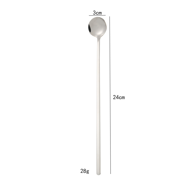 Muỗng dài bằng thép không gỉ 304 kích thước 24cm