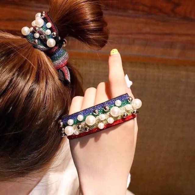Chun buộc tóc 7 màu