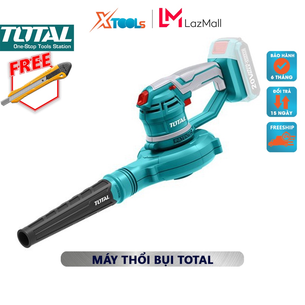 Máy thổi bụi dùng pin TOTAL TABLI2001 - không kèm pin và sạc | máy thổi lá cầm tay điện thế pin 20V / 2.0Ah gồm 3 tốc độ