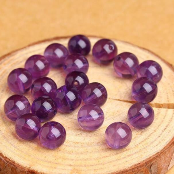 * GIA TOT* Hạt tròn Amethyst làm vòng handmade - MH563