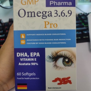 Bổ mắt Omega Pro 3,6,9 lọ 60 viên (uống 2 tháng) - Hàng Ngoại ĐỨC