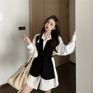 ĐẦM SƠ MI NỮ ULZZANG TÔN DÁNG👧
