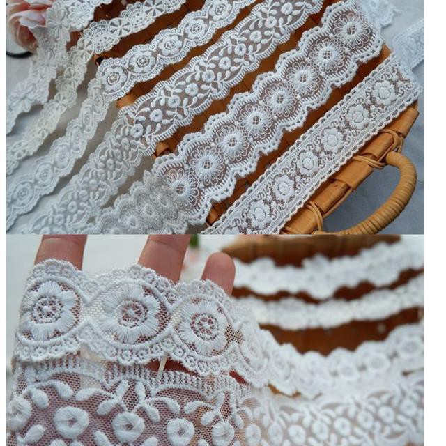 Miếng Vải Lưới Đính Hoa Kích Thước 2-5cm