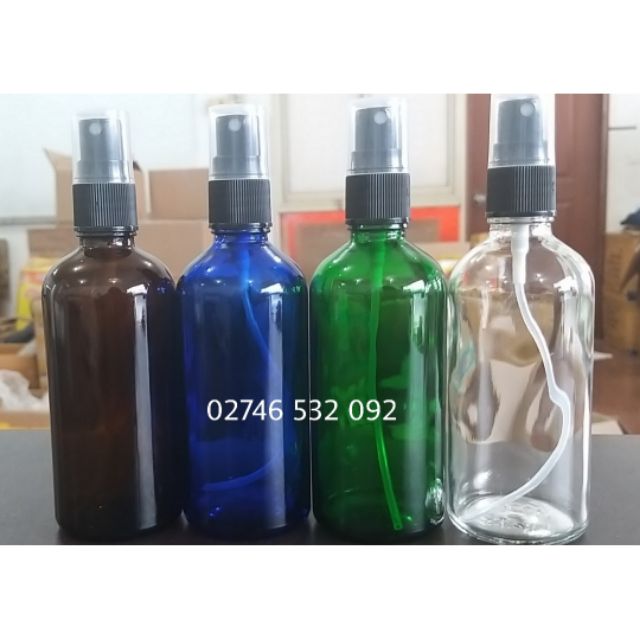 Chai Tinh Dầu 100ml Xịt Phun Sương Trắng Thân Nhiều Màu Siêu Xinh | BigBuy360 - bigbuy360.vn