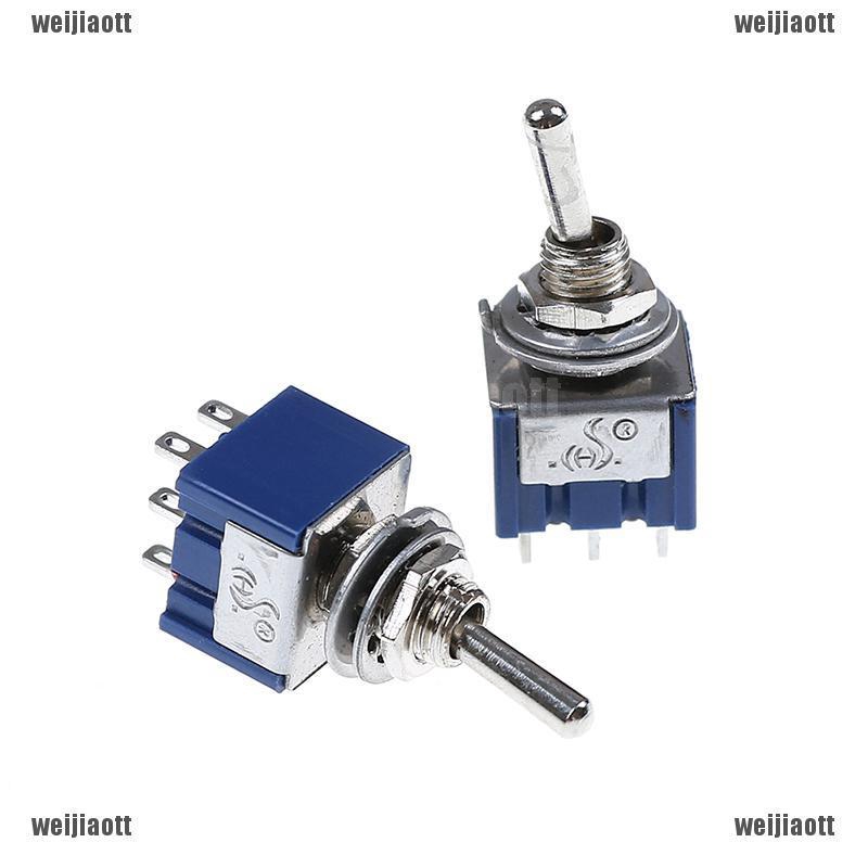 Bộ 5 công tắc kích thước nhỏ gọn 6A 125VAC 6 Pin DPDT chất lượng cao