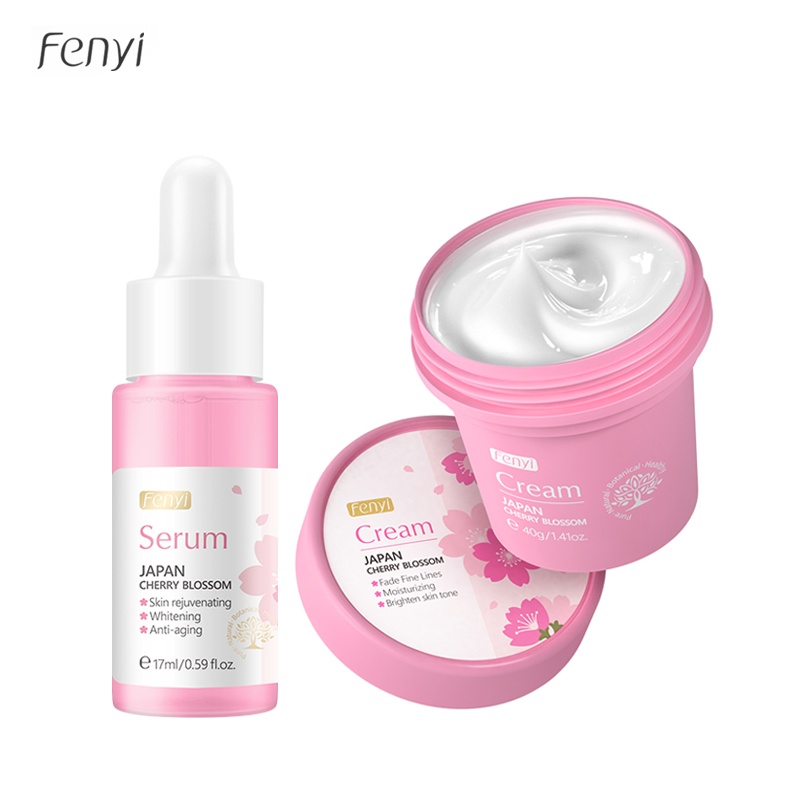 Set 2 Mỹ Phẩm Chăm Sóc Da Fenyi Chiết Xuất Hoa Anh Đào Làm Sáng Da