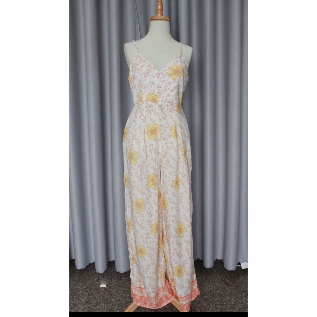 Jumpsuit 2 dây ống suông