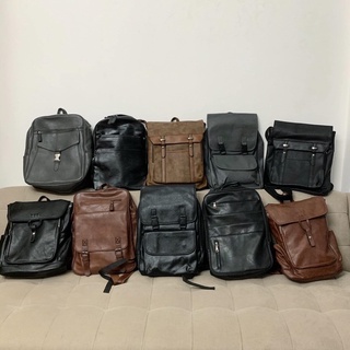 Balô da nam nữ Leather backpack