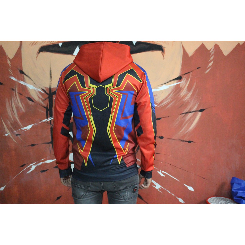 Áo khoác Hoodie Zipper Spider Man