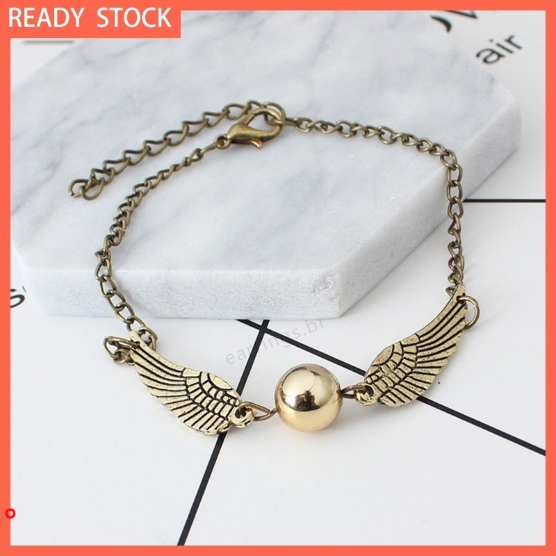 Vòng đeo tay gắn hình bóng Snitch kiểu cách cổ điển thịnh hành cho nam và nữ