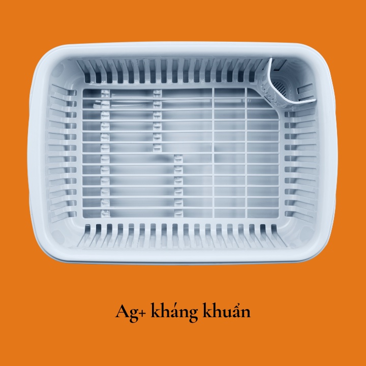 Kệ giá úp chén bát inochi úp đĩa tô có nắp dậy, thông minh, cao cấp, kháng khuẩn, tiêu chuẩn Nhật Bản, Vapu HCM