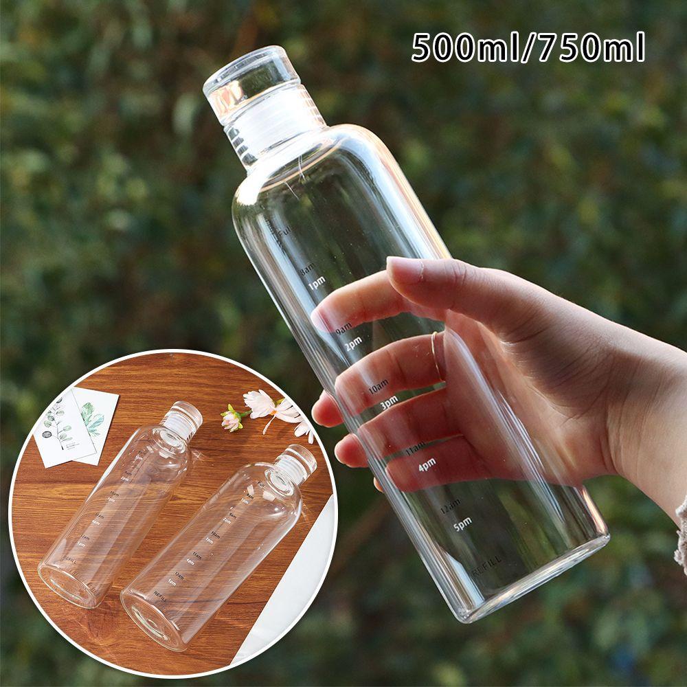 PISTA Bình Nước Thủy Tinh Trong Suốt Dung Tích 500ML / 750ML