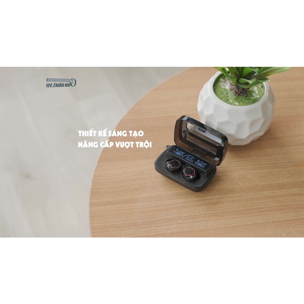 Tai nghe Bluetooth M9 5.1 Gamming Mặt gương đẹp mắt Chống nước chuẩn IPX7 - bảo hành 6 tháng - Gomhang.vn