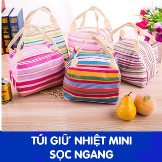 Combo túi kẻ giữ nhiệt kẻ ngang và 2 túi gel đá khô Maxxcool
