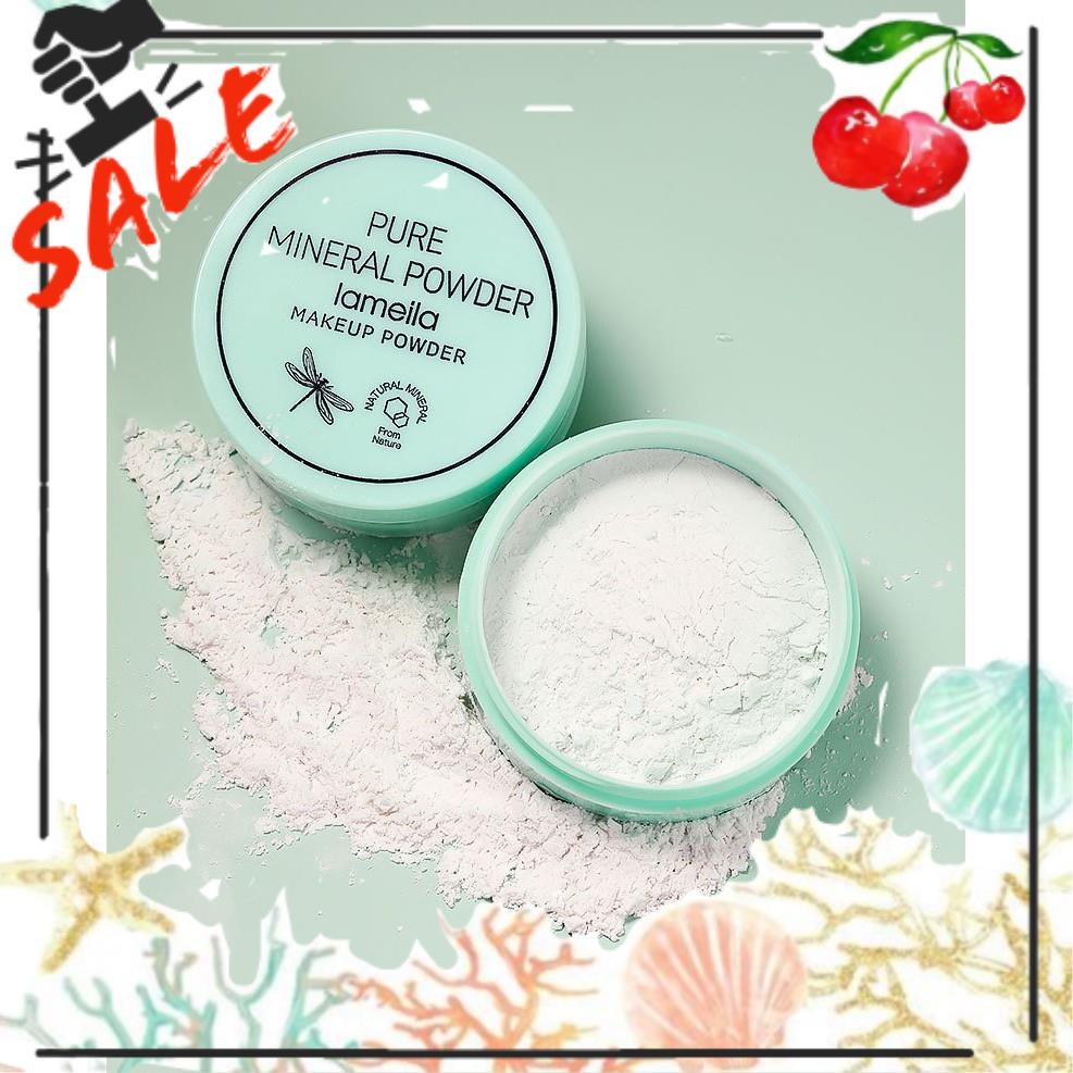 ☘️ Phấn Bột Phủ Lameila Xanh Pure Mineral Powder Chính Hãng Nội Địa