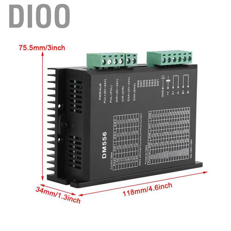 Động Cơ Bước Dio Dm556 2 Pha 24v-50v Cho 42 / 57 Ms