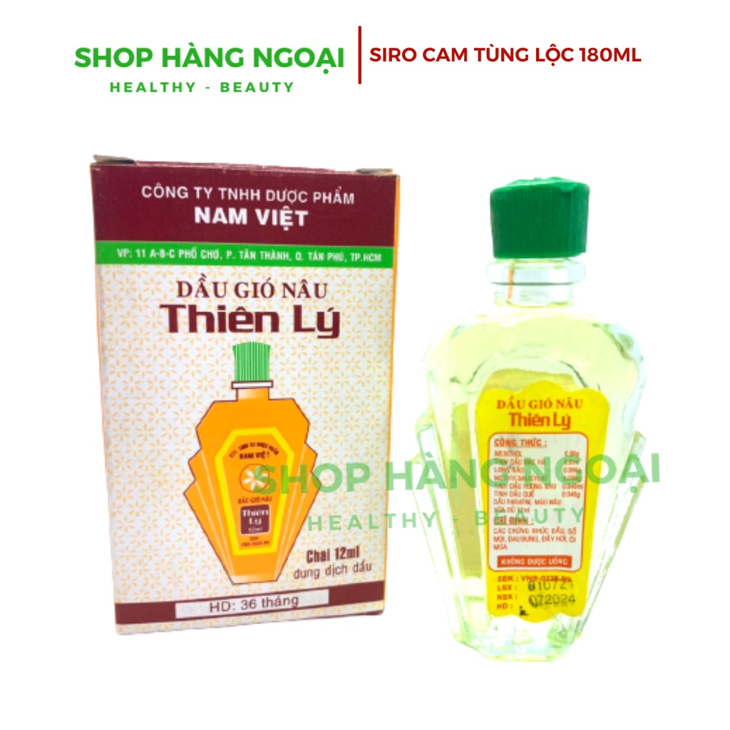 Dầu gió Nâu Thiên Lý 12ml