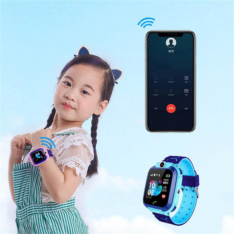 Đồng hồ thông minh q12 chống nước có chức năng gọi điện thoại android và định vị an toàn chất lượng cho trẻ em