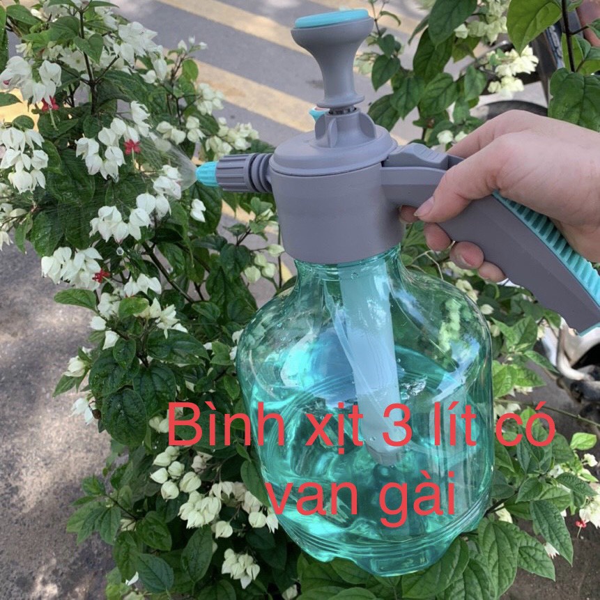 Bình xịt nước tưới cây cao cấp 2 lít và 3 lít có van gài tự động