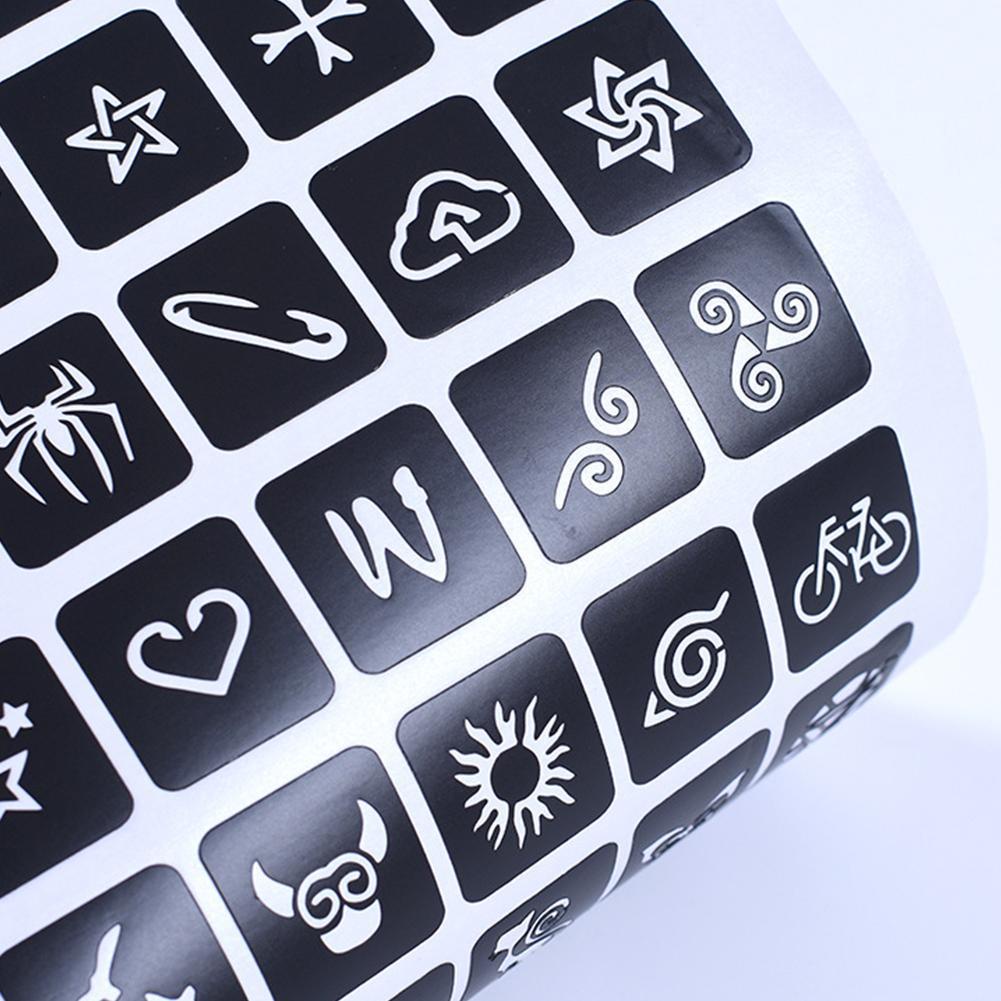 Khuôn xăm hình tạm thời mẫu S5F5 nhiều họa tiết hoạt hình xinh xắn