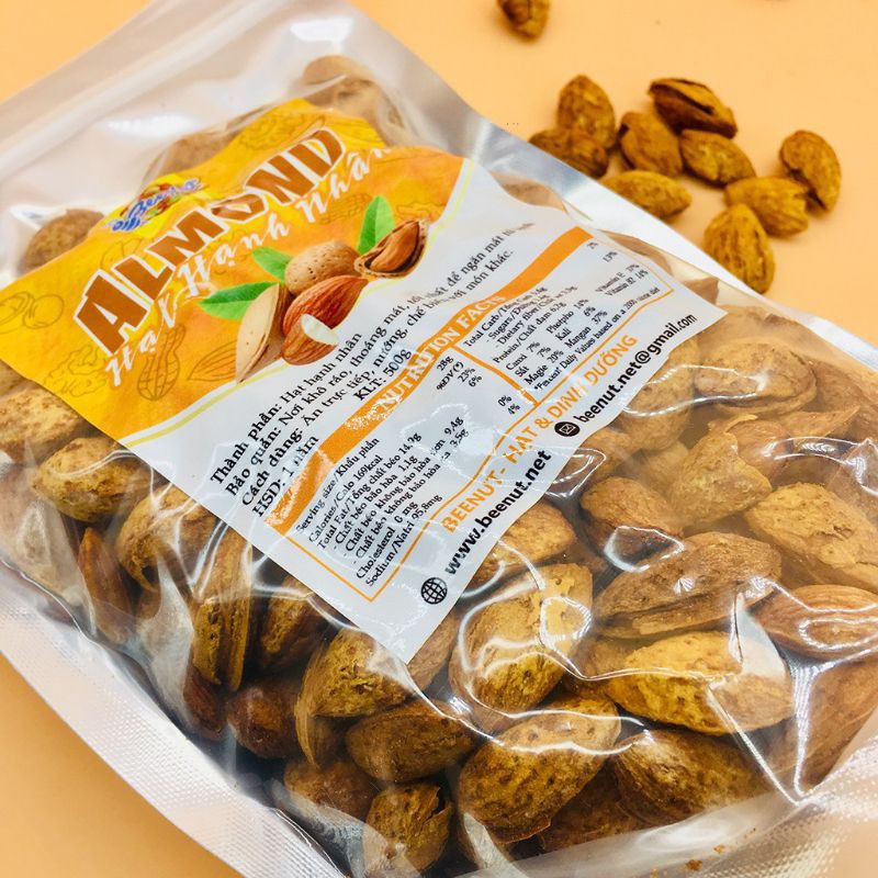 100gr hạnh nhân rang bơ mỏng vỏ