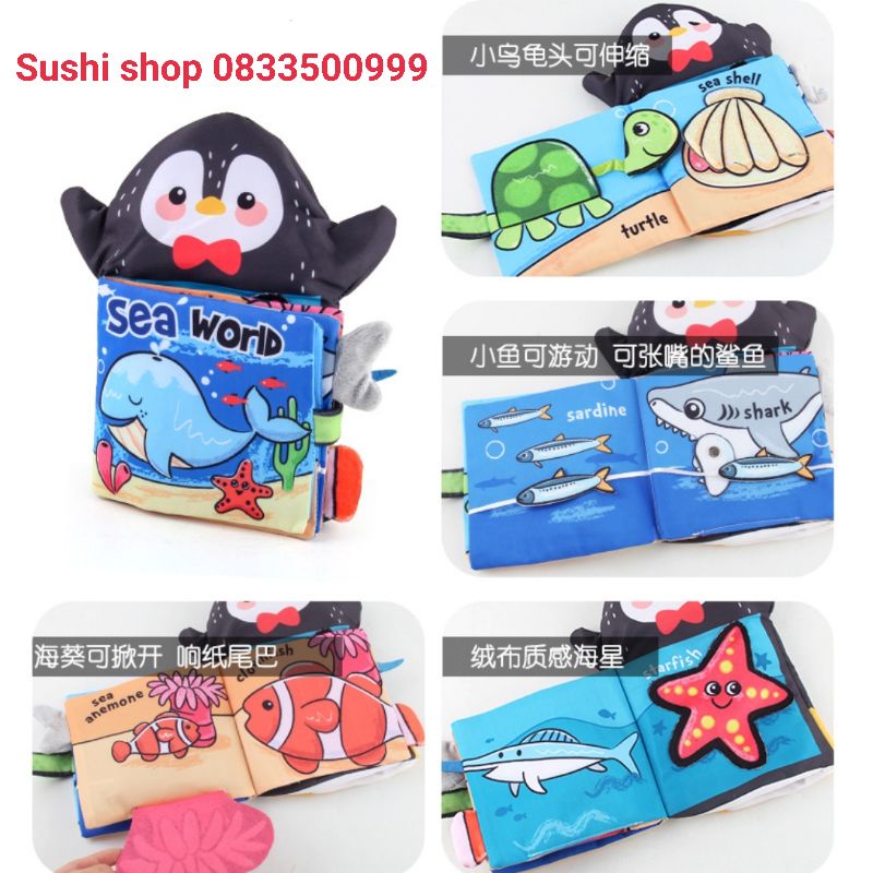 Sách vải kèm rối tay cho bé