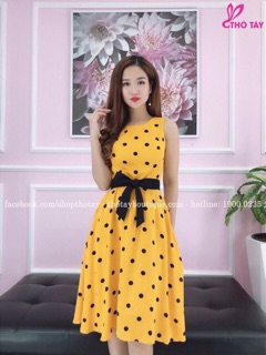 Đầm chấm bi