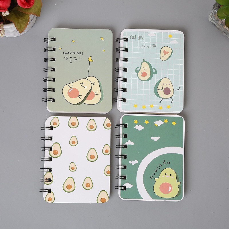 Sổ tay lò xo hình quả bơ