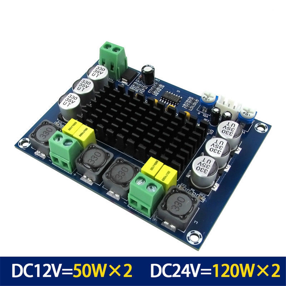 Bảng Mạch Khuếch Đại Âm Thanh Kỹ Thuật Số Kênh Kép DC 12V 24V 120W * 2 TPA3116