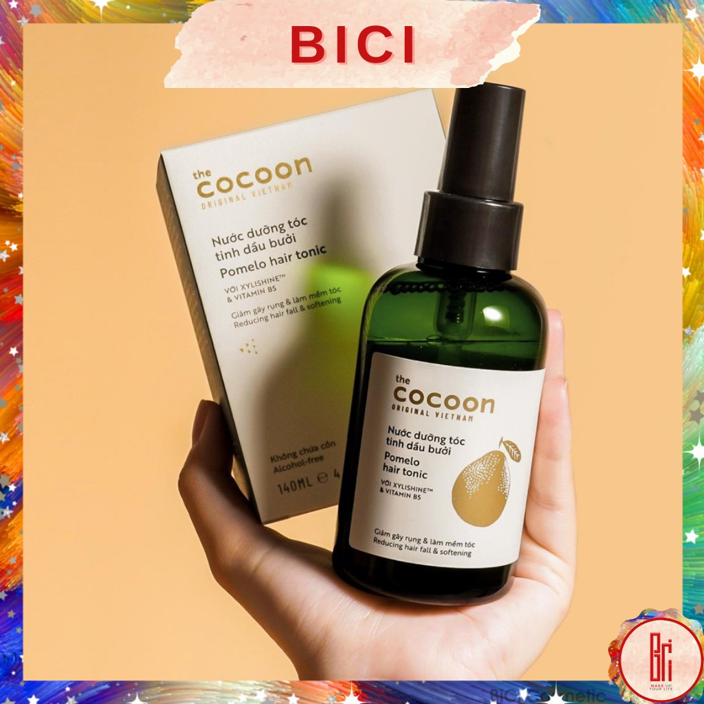 (Phiên Bản Nâng Câp) COCOON Nước Dưỡng Tinh Dầu Bưởi Pomelo Hair Tonic 140ml