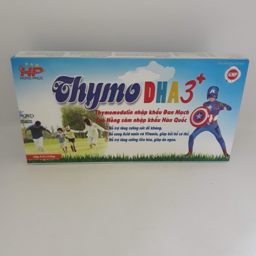 Thymo DHA 3+ hộp 20 ống tăng đề kháng cho bé