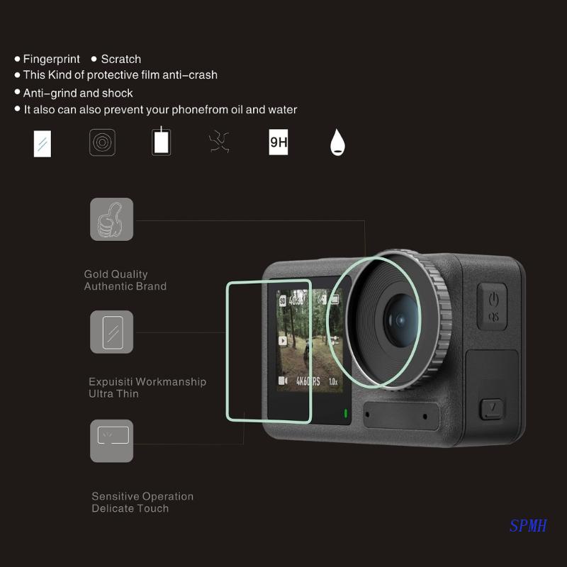 Miếng Dán Bảo Vệ Ống Kính Camera Trước Sau Chống Trầy Xước Cho Action 3