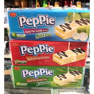 BÁNH PHỦ SOCOLA TRẮNG PEPPIE HỘP 360G