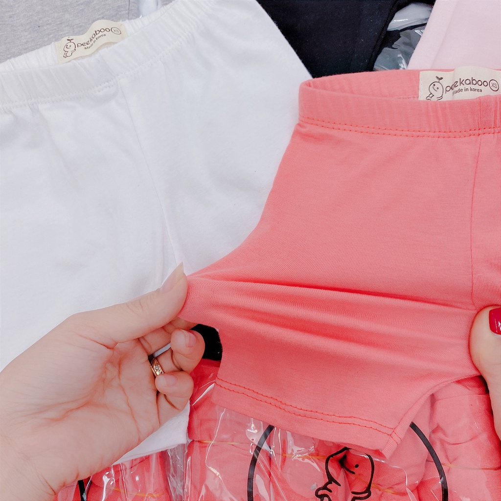 Quần đùi cho bé, quần legging mùa hè bé gái chất cotton co giãn 4 chiều mềm mại thoáng mát Xu Xu Kids size từ 7 đến 15kg