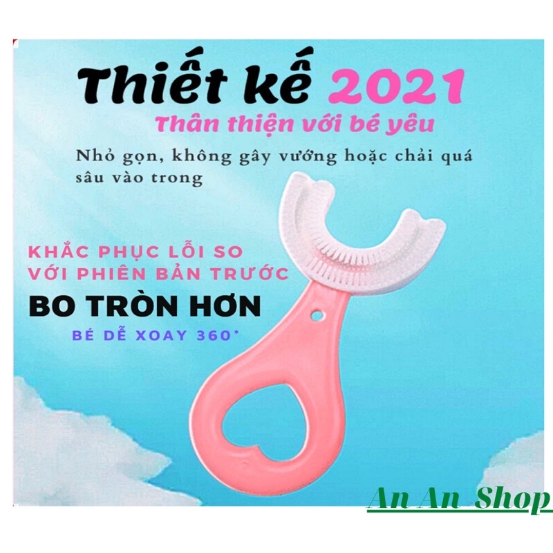 Bàn chải đánh răng cho bé chữ u chất liệu Silicon cho bé