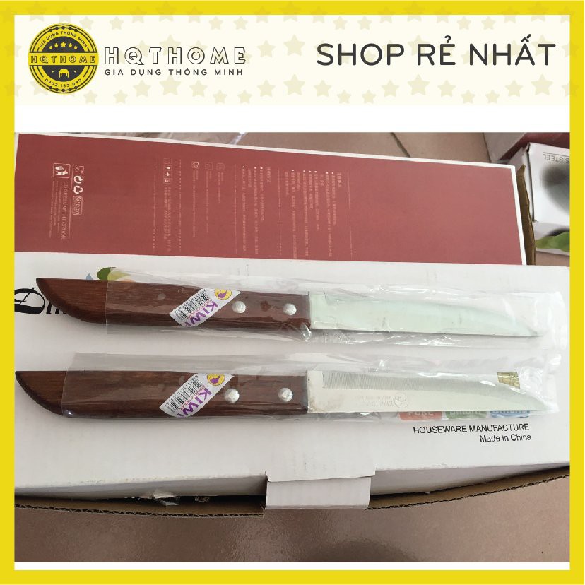 Dao Thái Lan Kiwi Cán Gỗ Chính Hãng Sắc Bén Chống Gỉ - Đủ Size