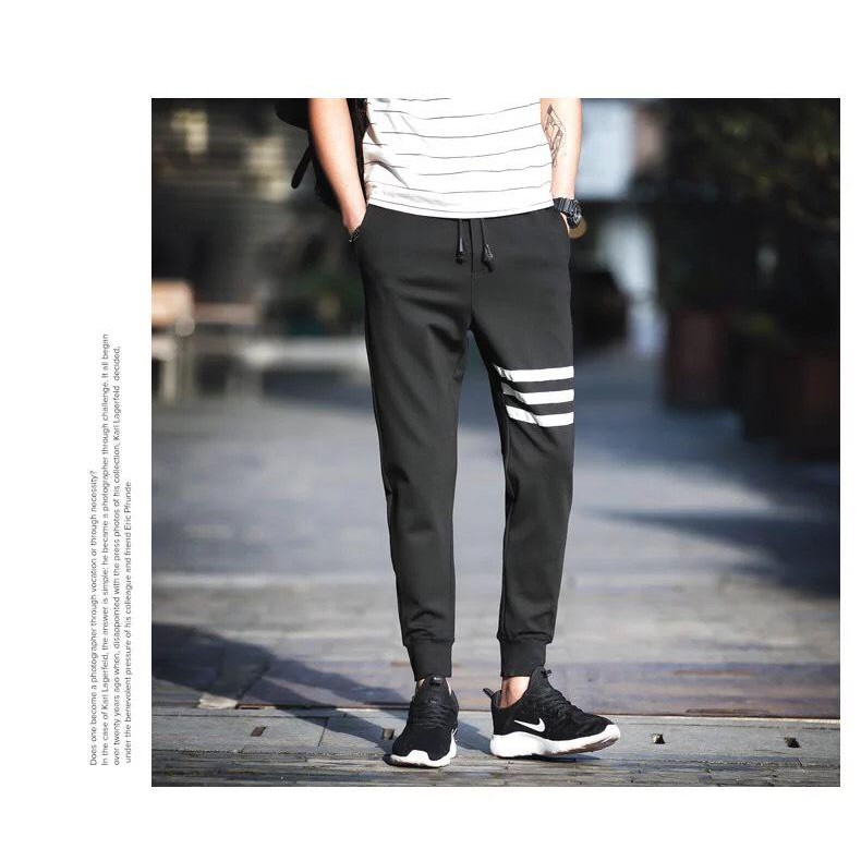[ Xả Hàng Cao Cấp 3 Ngày ]Quần Jogger 3 Sọc Lửng Quần Thể Thao Hot 2019-2020 KAITO