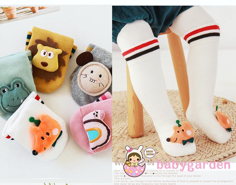 Babygarden-Bagy-Slip Long Socks Cotton Stocking
