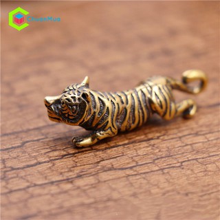 Móc Khóa Con Hổ Bằng Đồng Thau (Móc Khóa Tuổi Dần, Cao Cấp, Giá Rẻ, Sỉ)