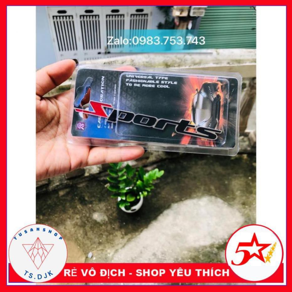 [HÀNG MỚI VỀ BÁN RẺ LẤY TƯƠNG TÁC] Logo kim loại SPORT 3D cao cấp gắn ô tô xe hơi xe máy