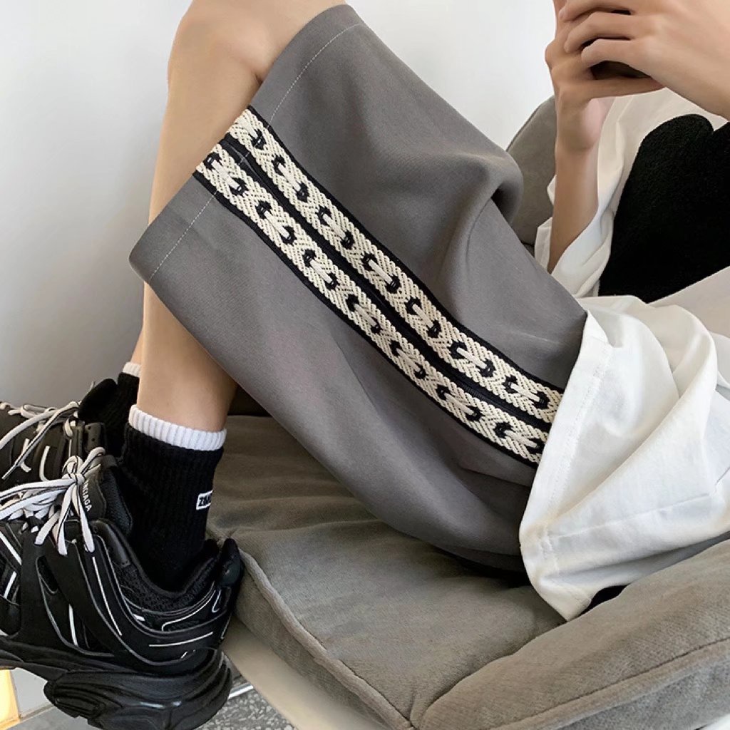 Quần Short Thể Thao Ống Rộng Có Dây Rút Phong Cách Hàn Quốc Thời Trang Unisex