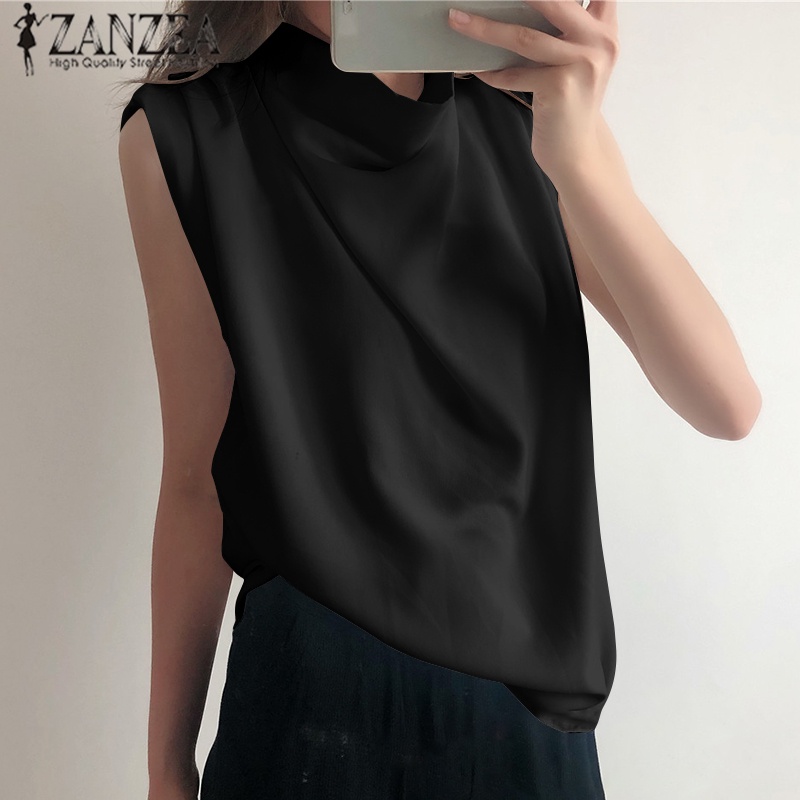 Áo yếm Zanzea không tay thời trang thanh lịch dành cho nữ