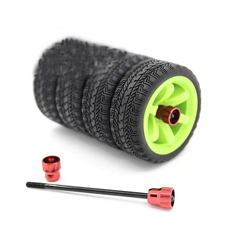 3 Chiếc GWOLVES 1 / 10 RC 95 Mm Lốp Bánh Xe Kim Loại Lốp Giá Đỡ Lốp Bảo Quản Liềm Cho hsp Trục hpi 3