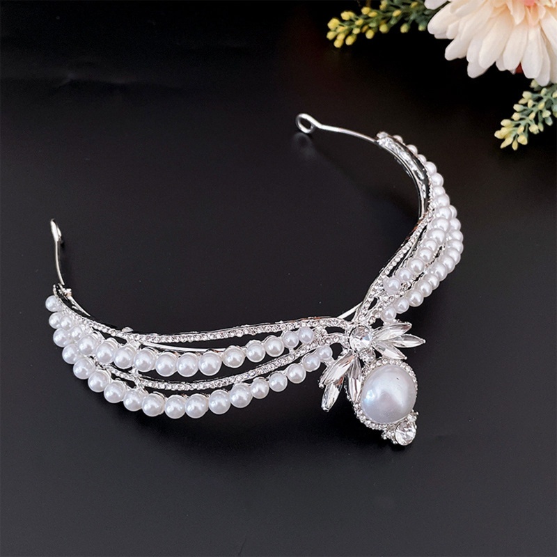 Vương Miện Đính Ngọc Trai Nhân Tạo Dành Cho Cô Dâu