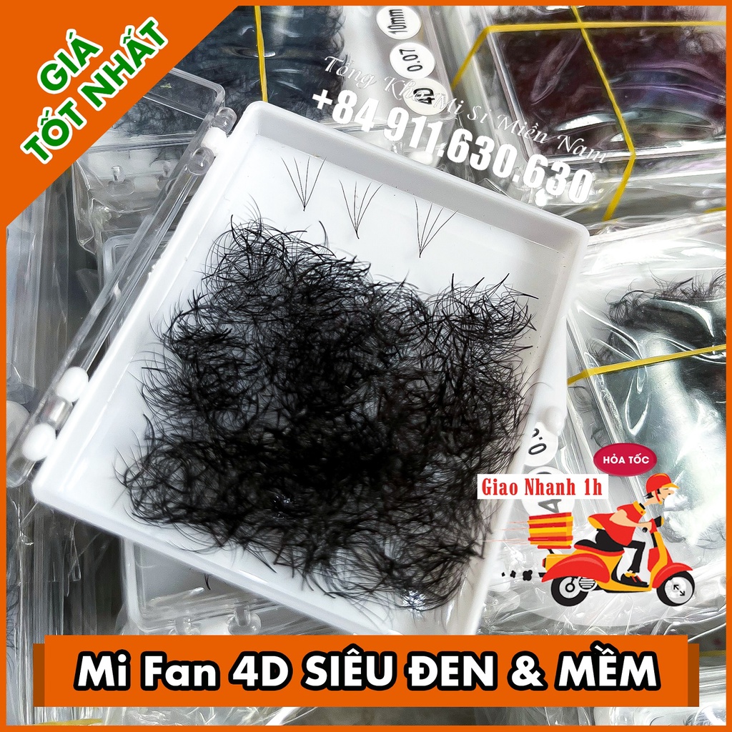 Mi Fan 4d độ cong C-CC-D HỐP 500 FAN, 0.07_Keo Nối Mi__dụng cụ mi giá rẻ__Tổng Kho Sỉ Miền Nam