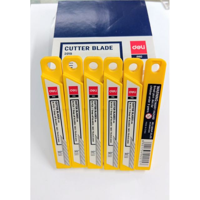 Lưỡi dao dọc giấy cỡ nhỏ , lưỡi 30 độ 1 hộp 36 box ( mỗi box 10 chiếc)