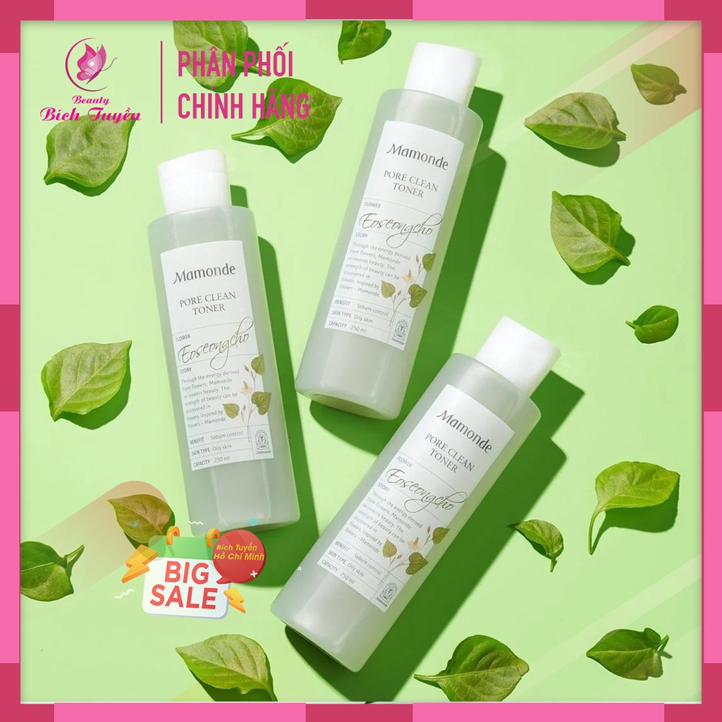 Nước Hoa Hồng Mamonde Toner Diếp Cá Màu Xanh Cho Da Dầu Mụn