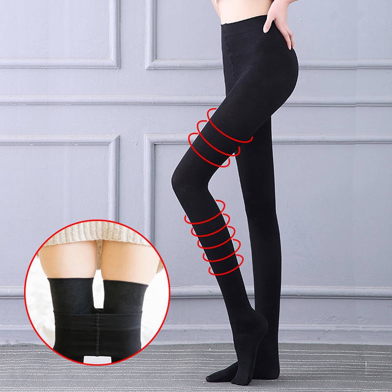 ✶Màu da quần legging phụ nữ mùa đông cộng với nhung dày lên chân trần tạo tác eo cao giảm béo giảm béo phụ nữ mặc quần d