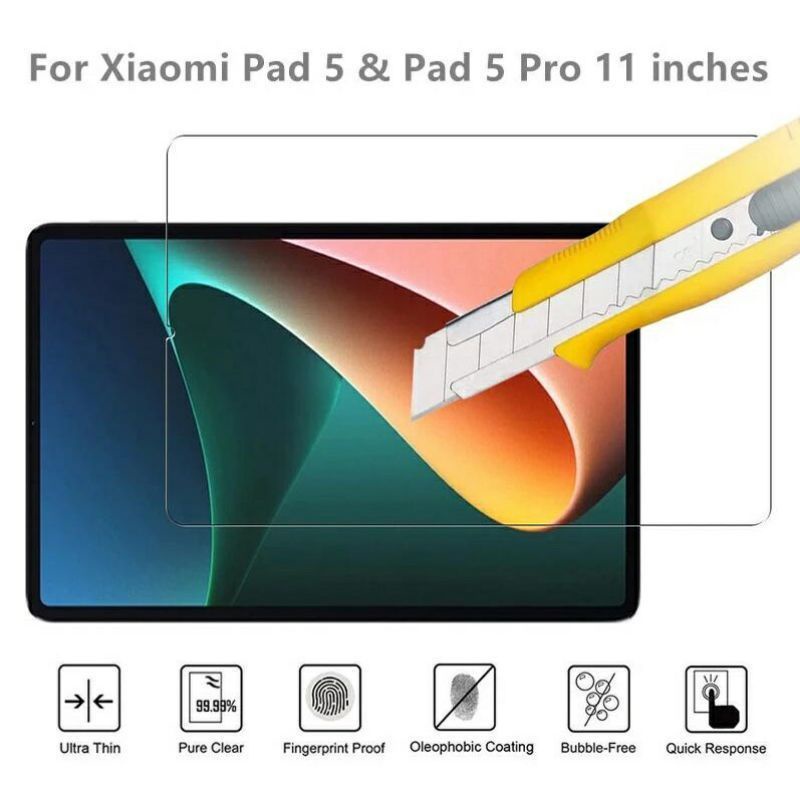 Kính cường lực Xiaomi Mi Pad 5 , Mi Pad 5 Pro trong suốt, bảo vệ màn hình
